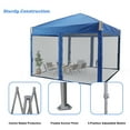 thumbnail image 5 of Aoodor 12'x12' Pop Up Canopy with Removable Mesh Sidewalls, Outdoor Portable Instant Shelter Tent-Blue, 5 of 8