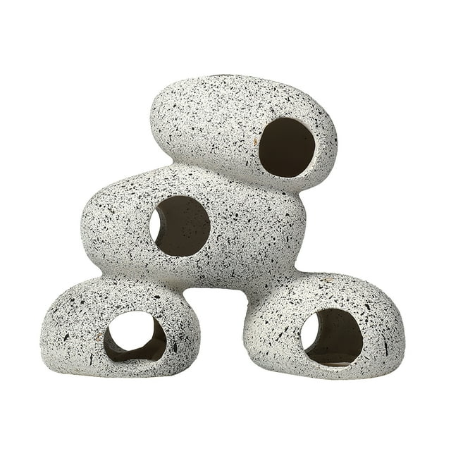 Acuario Cueva Peces Múltiples Agujeros Escondite Decoración Acuario Caverna Accesorio Peces Escondite Adorno Camarón Cría Piedra Para Acuario Pecera Decoración Yuarrent PT001679-01