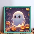 thumbnail image 2 of Hilo Algodón Ecológico Bordado Punto Cruz Fantasma Halloween Con 11CT 40x40cm, 2 of 9