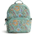 thumbnail image 4 of Vera Bradley Quilted Premium Cotton Small Banbury Backpack in Gemstone Paisley, Green and Gold, 4 of 6