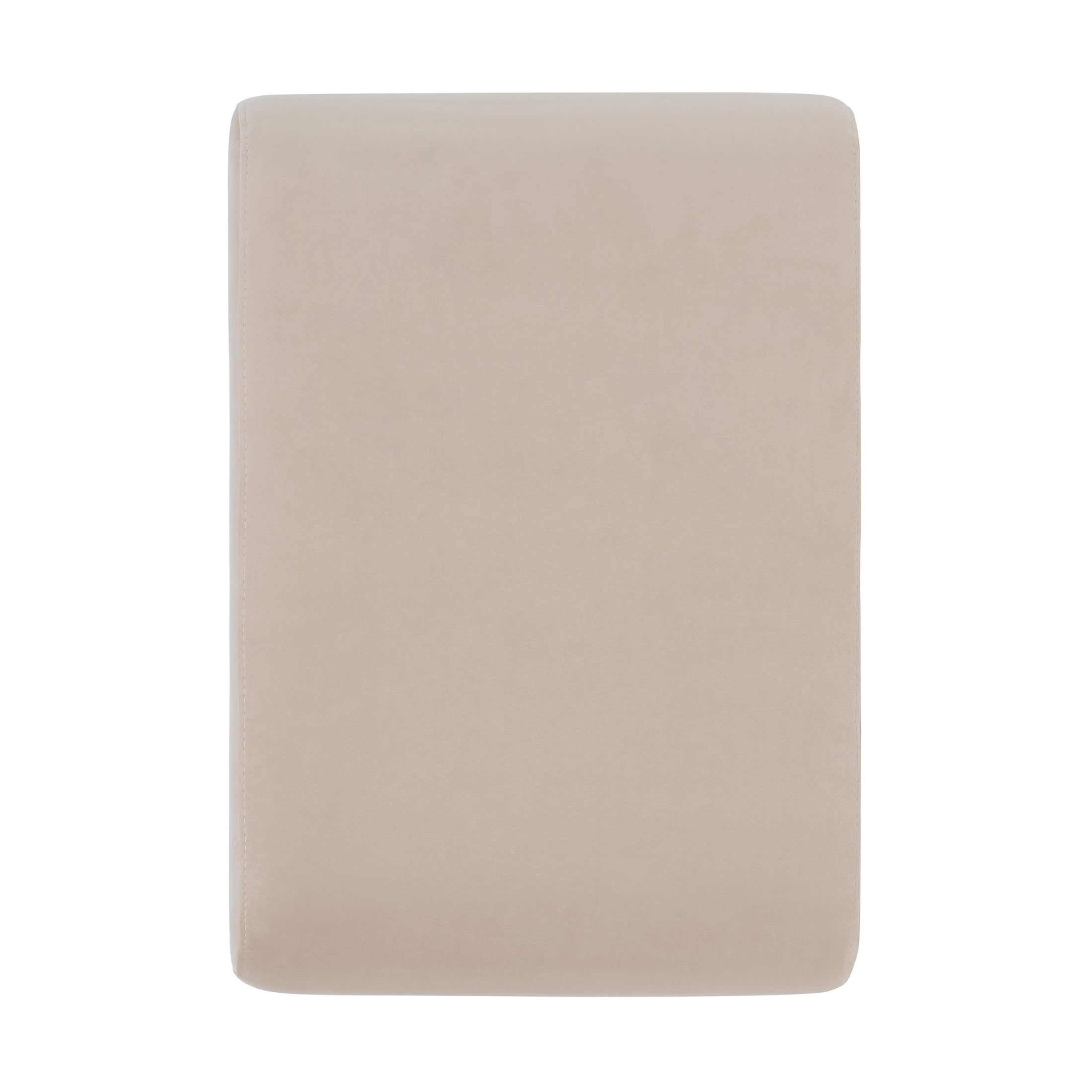 Better Homes & Gardens Juliet Velvet Waterfall Ottoman, Beige