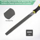 thumbnail image 2 of Uxcell 1-Pack Lima de Metal Plana de 12 Pulgadas, Lima de Acero de Alto Carbono con Mango, 2 of 6