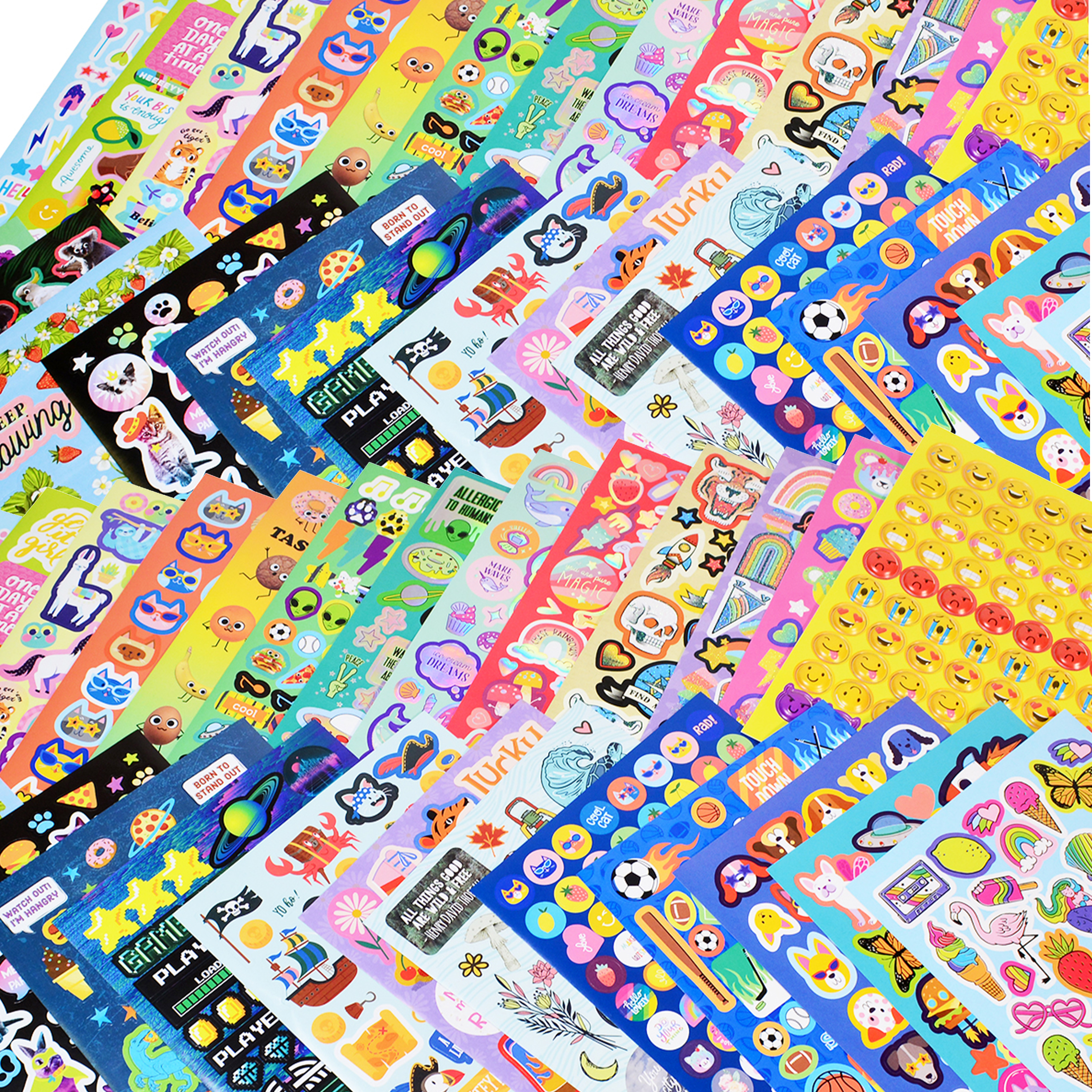 Pen+Gear Best Stickers Ever Box, Puffy, Glitter, Paper, Sticker Set - 3000+ Stickers