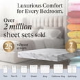 thumbnail image 5 of Velcea Art Deco 4-Piece 120 GSM Navy Blue Soft Brushed Microfiber Sheet Sets, Queen - Deep Pocket, 5 of 7