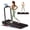 Black-with handle & vibration mode, variant on LEZEE Walking Pad Treadmill & Vibration Plate, 3.0HP walking pad under desk for Home Office, 300LBS Capacity, Remote Control & LED Display