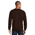 thumbnail image 3 of Gildan Heavy Blend Men's Fleece Crewneck Sweatshirt, Classic Warm Soft Pullover, Dark Chocolate, XL, 3 of 5