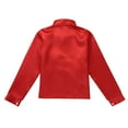 thumbnail image 4 of Miaeowve Boys Hip Hop Dance Shirts Jazz Modern Dancing T-Shirt Sequin Long Sleeve Choir Stage Performance Tops Red 120, 4 of 6