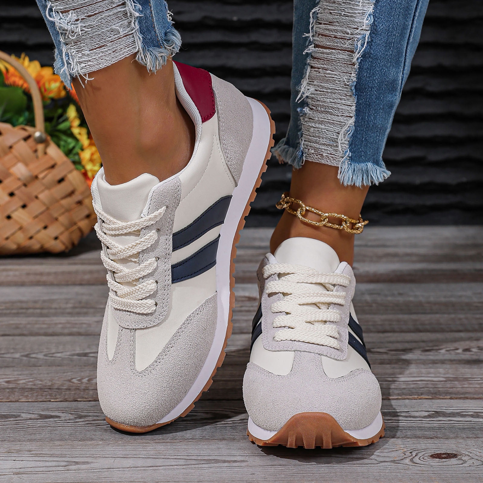 Baskets SHEIN Style VANS Slip-On - Pointure 42 - Bleu - Neuf Sans Emballage