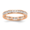 thumbnail image 2 of 14k Rose Gold Channel Set Diamond Eternity Wedding Band Anniversary Ring Size 7.5 - 1 Ct., 2 of 5