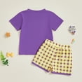 thumbnail image 7 of JUMEYU Toddler Boy Sets Summer Outfit Toddler Baby Boy Print Short Sleeve T-Shirt Shorts Set Infant Boy Clothes 2Pcs Set 12 18 Months (Purple,12-18 Months), 7 of 7