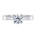 thumbnail image 2 of Solitaire Moissanite Ring 2.40 Cts , White Moissanite Diamond 925 Sterling Silver Ring Engagement Promise Ring , Wedding Ring , Ring For Her, 2 of 3