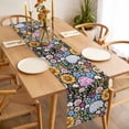 thumbnail image 3 of Table Runner 72 Inches Long for Kitchen Dining, Sunflower Dresser Scarf Farmhouse, Dining Table Decorations for Wedding/Parties, Colorful Flowers Summer Botanical 14 x 72 In, 3 of 8