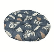 Topchances Papasan Chair Cushion, 51 inch Overstuffed Round Papasan Chair Cushion Only, Thicken Papasan Seat Cushion, Leaves