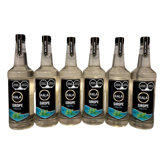 Kit de 6 Jarabes Kala Para Preparar Bebidas De 1 Lt Sabor Manzana Verde