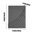 cuyhtdup Double Bed Fitted Sheet Piece NonSlip Fixed Bed Cover All