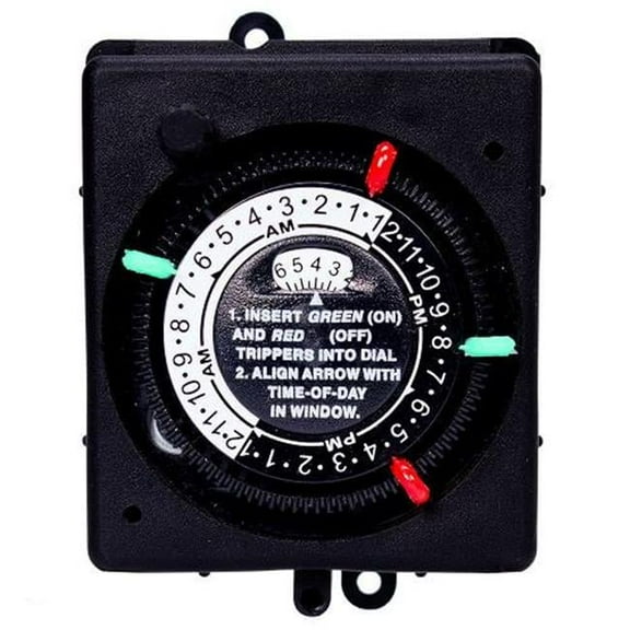 Intermatic PB913N84 24-Hour Panel Mount Timer with Manual Override