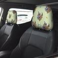 thumbnail image 4 of Headrest Covers for Cars Accessories Interior for Women Men 2Pcs - Quirky Owl Head Rest Cover for Car Decorations, Car Headrest Cover for Car Decor Interior, 4 of 8