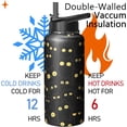 thumbnail image 5 of 32oz Insulated Cat Water Bottle with Handle & Straw, Stainless Steel Travel Tumbler for Sports & Travel, Gift for Women, Mom, Mother''s Day, Christmas, 5 of 6