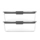 thumbnail image 3 of Recipientes Rubbermaid Brilliance para almacenamiento de alimentos, 2 x 2,3 litros, con tapa, 3 of 7