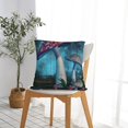 thumbnail image 5 of Pofeuu Fantasy Mushrooms Print Double-sided plush pillowcase Square Throw Pillow Covers Pillows Cover for Living Room Bedroom Sofa Couch Cushion Cover（No pillow core）-24"x24", 5 of 7