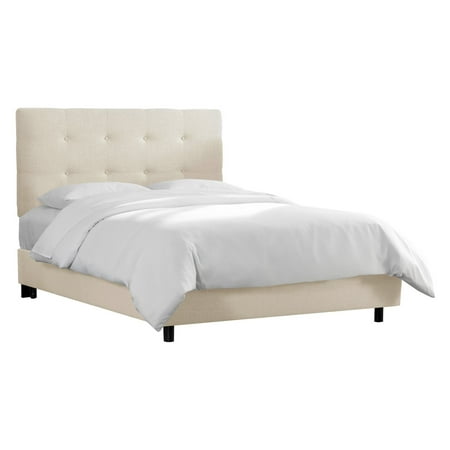Skyline Furniture On Tufted Linen Low Profile Upholstered Bed Skyline Furniture On Tufted Linen Low Profile Upholstered Bed
