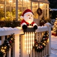 thumbnail image 5 of WYBXZ Christmas Fence Peeker, Resin Cascading Icicle Lights for Outdoor Railing, 5 of 8