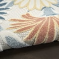 thumbnail image 6 of Nourison Aloha 5'3" x 7'5" Ivory Rose Outdoor Rug, 6 of 10