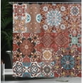 thumbnail image 4 of Ambesonne Brown Shower Curtain, Victorian Mandala, 69"Wx84"L, Multicolor, 4 of 5