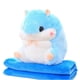 thumbnail image 1 of Cute Cartoon Hamster Hug Pillow Blanket Plush Toy Stuffed Animals Doll Sleep Blanket Child, 1 of 5