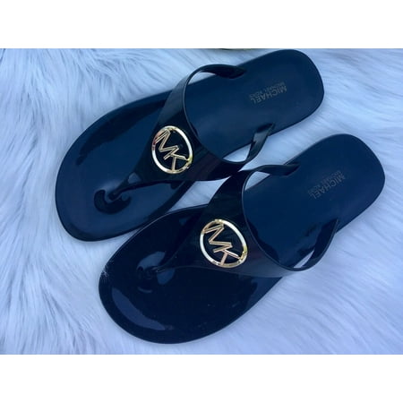 Michael Kors - Michael Kors Lillie Jelly Navy Thong PVC Women's Sandals ...
