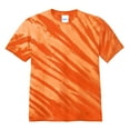 thumbnail image 6 of Yellow Rooster Men's Short Sleeve Tiger Stripe Tie-Dye Cotton T-Shirts Orange S, 6 of 6