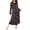 Chirstmas Black, variant on Women's Long Nightgown Botton Down Sleep Dress Soft Nightshirt Sleepwear Lounge Dresses