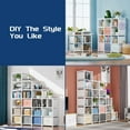 thumbnail image 6 of 20 Cube Book Shelf, Storage Organizer, Large DIY Bookcase, Metal Cube Bookshelf, Cubbies Closet Storage Organizer Shelves for Bedroom,Living Room,Home,Office, 6 of 13
