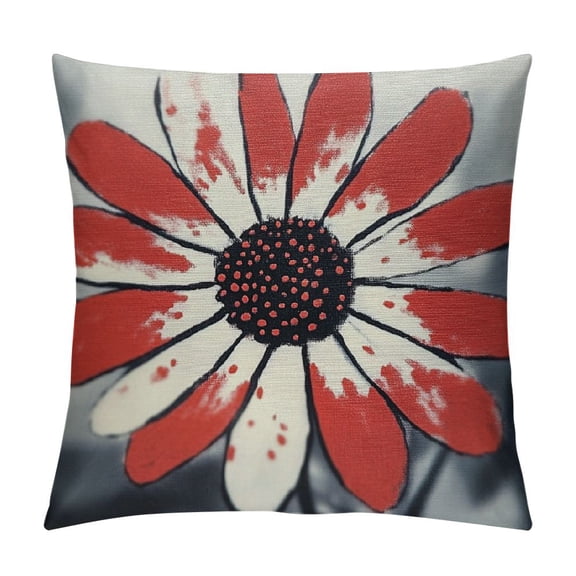 Heduofu Wine Red Decorative Throw Pillow Covers for Couch Sofa Bed Living Room, Boho Pillow Covers Square Outdoor Throw Pillow Cover Cushion Farmhouse Home Decor 12x12in