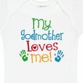 thumbnail image 4 of Inktastic My Godmother Loves Me Boys or Girls Baby Bodysuit, 4 of 5