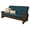 Suede Blue, variant on Washington Queen-size Brown Wood Futon Frame-Mattress Not Included