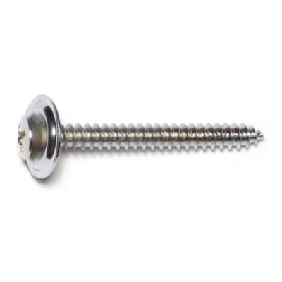 

#8 x 1-1/2 Phillips Oval Trim Head Sheet Metal Screws SMSOWC-062 (15 pcs.)