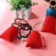 thumbnail image 3 of Bolsas de regalo con cordón de terciopelo – 2,75x3,54 pulgadas Bolsas para joyería • Bolso de regalos de tela de lujo • Almacenamiento pequeño reutilizable para colgantes, pulseras, recuerdos y, 3 of 3