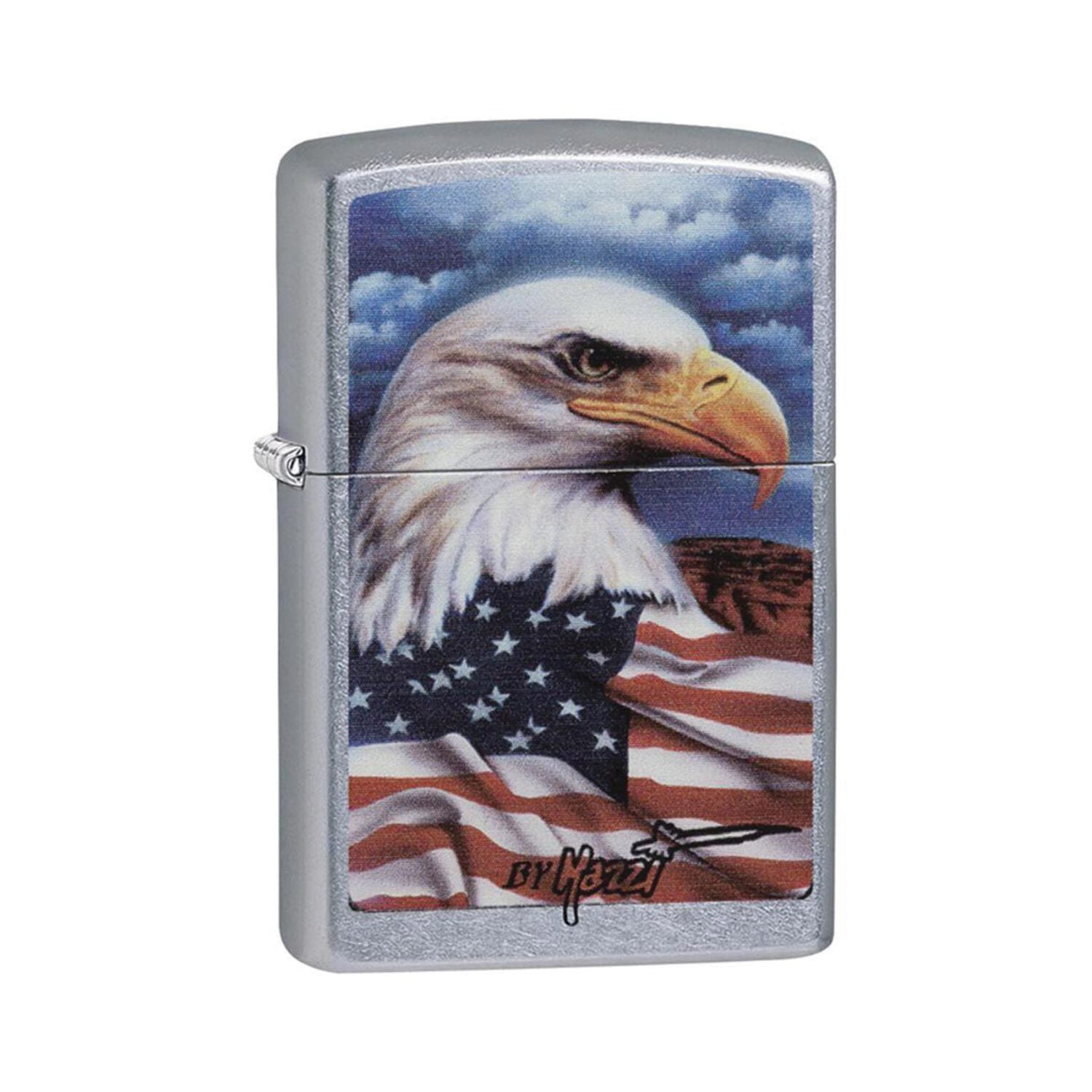 Zippo Mazzi Freedom Watch Street Chrome Windproof Pocket Lighter