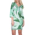 thumbnail image 2 of Women's 3/4 Sleeve Abstract Printed Dress, 2 of 4