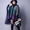 thumbnail image 5 of Jumpingount Ponchos cálidos de invierno a la moda para mujer Accesorios de disfraces Violeta Jumpingount AP007115-02, 5 of 5