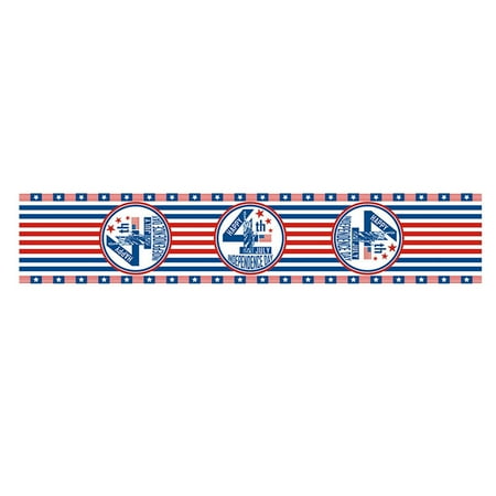 

LSFYSZD 4th of July Table Runner Independence Day Print Nonslip Decorative Table Flag for Dining Room Kitchen