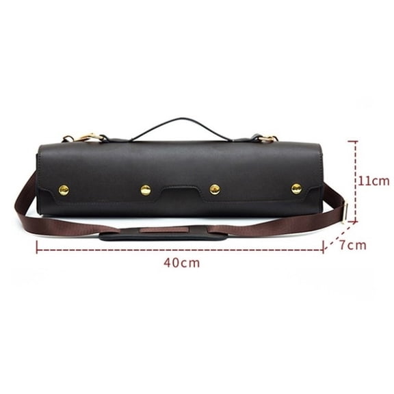 Portable 16 17 Holes Flute Case Cover PU Leather Flute Bag Wooden Box