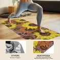 thumbnail image 4 of Colorful Sunflower Pattern Hot Yoga Mat Towel Non Slip for Hot Yoga - Quick-Drying Yoga Mat Cover with 4 Corner Pockets with Travel Bag - Hot Yoga Towel Non Slip Grip Moisture Wicking Sweat 70"x26", 4 of 6