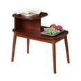 thumbnail image 3 of Pemberly Row Mid-Century MDF/Birch Veneer/Rubber Wood End Table in Mahogany, 3 of 3
