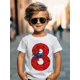thumbnail image 3 of Camisetas de cumpleaños para niños de 1 a 9 años de Disney Marvel Spider Man, camisetas para niños, camisetas de fiesta para niñas con ropa, camisetas de moda para niños, 3 of 5