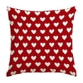 thumbnail image 2 of Adornos para San Valentín, regalos para San Valentín, funda de almohada con temática de San Valentín, funda de almohada decorativa para sofá con estampado floral y corazones, decoración navideña, fund, 2 of 6