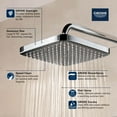 thumbnail image 6 of Grohe Tempesta 26718EN0 250 Rain Shower Head, 9 7/8" - 1 Spray, 1.75 gpm in Grohe Brushed Nickel, 6 of 7