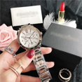 thumbnail image 1 of Reloj de aleación de tendencia para hombres y mujeres de acero inoxidable para mujeres LingWen 8390613709936, 1 of 1