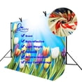 thumbnail image 4 of ABPHOTO Polyester 7x5ft Tulip Backdrop Sunshine Tulip Blue Photography Background and Studio Photography Backdrop Props, 4 of 5